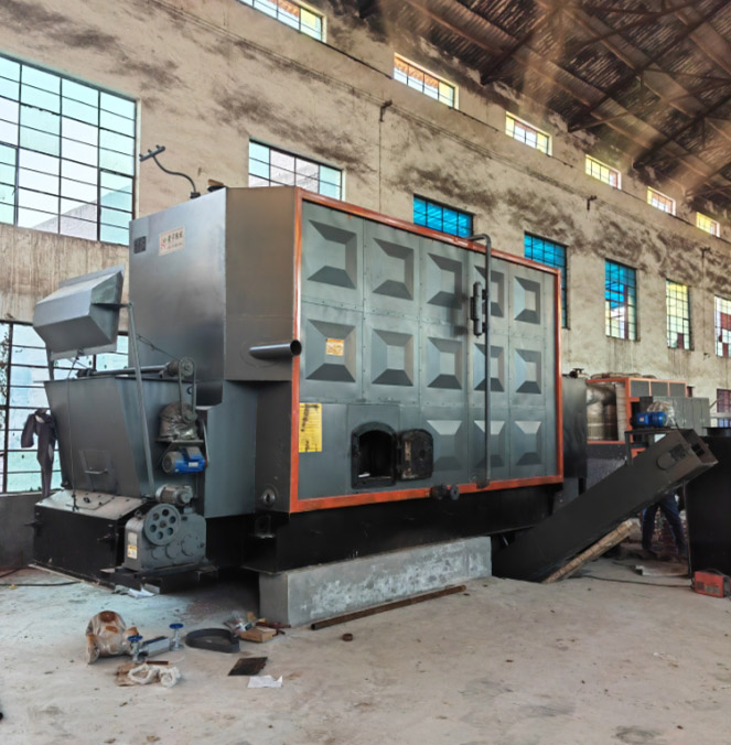 自动链条4吨生物质锅炉使用现场